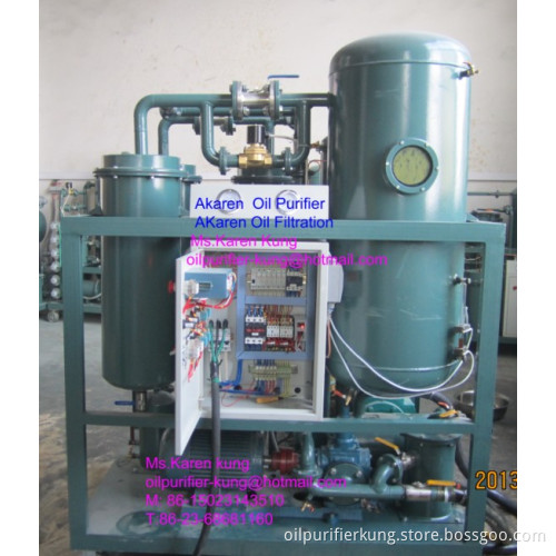 Contaminated Turbine Oil Filtration machine, oil purifier Unit for Turbine Gensets